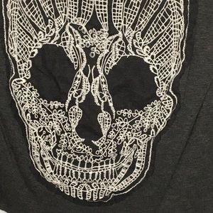 Halloween 🎃 Lace Sugar Skull T Shirt Large